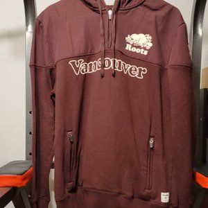 Roots Zip-Up hooded jacket, Vancouver Edition, Burgundy Wine, M